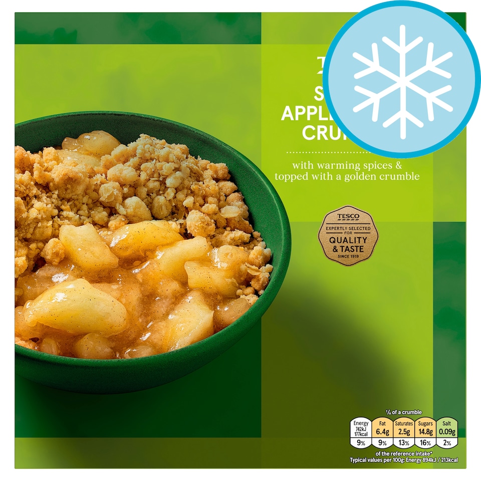 Tesco Spiced Apple & Pear Crumble 500g