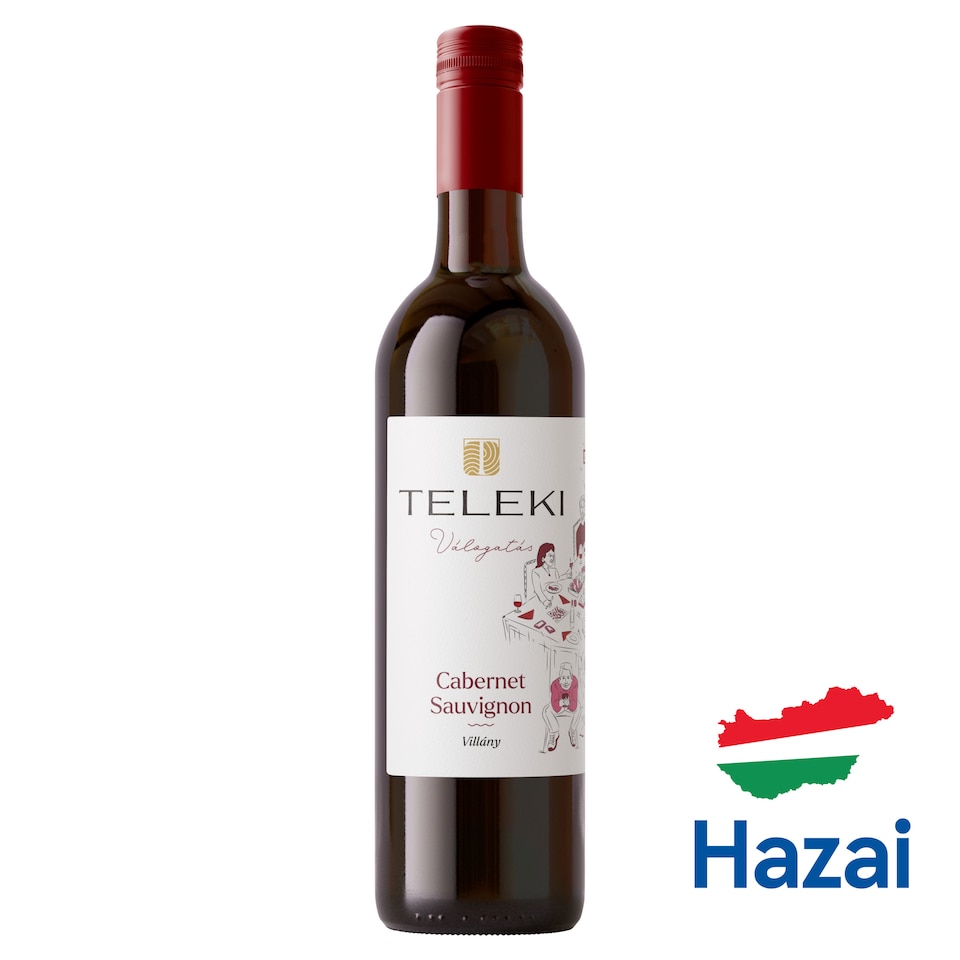 Teleki Válogatás Villányi Cabernet Sauvignon classicus száraz vörösbor 14,5% 0,75 l