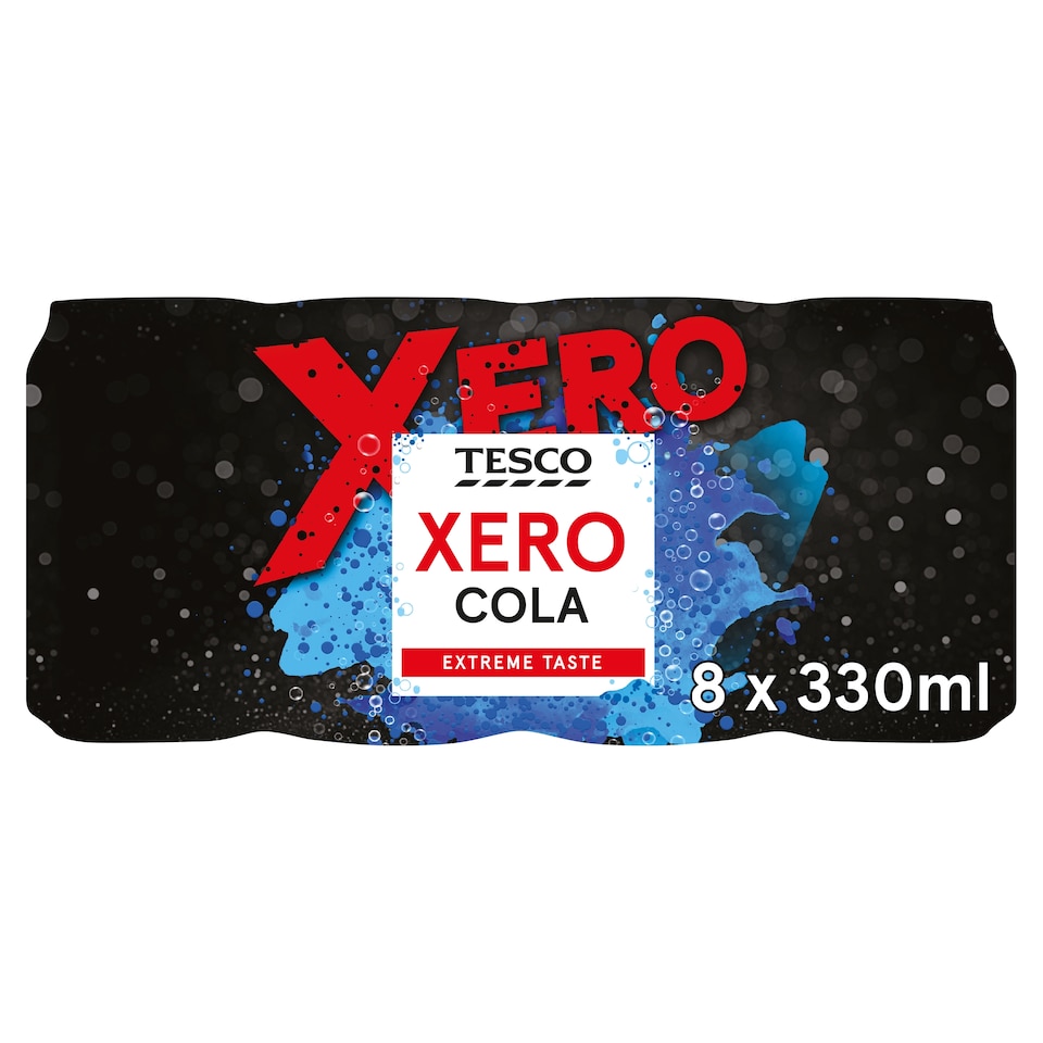 Tesco Xero Cola 8x330ml