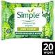 image 1 of Simple Biodegradable Cleansing Wipes 20'S