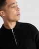 image 2 of F&F Ribbed Half Zip Jumper in Black