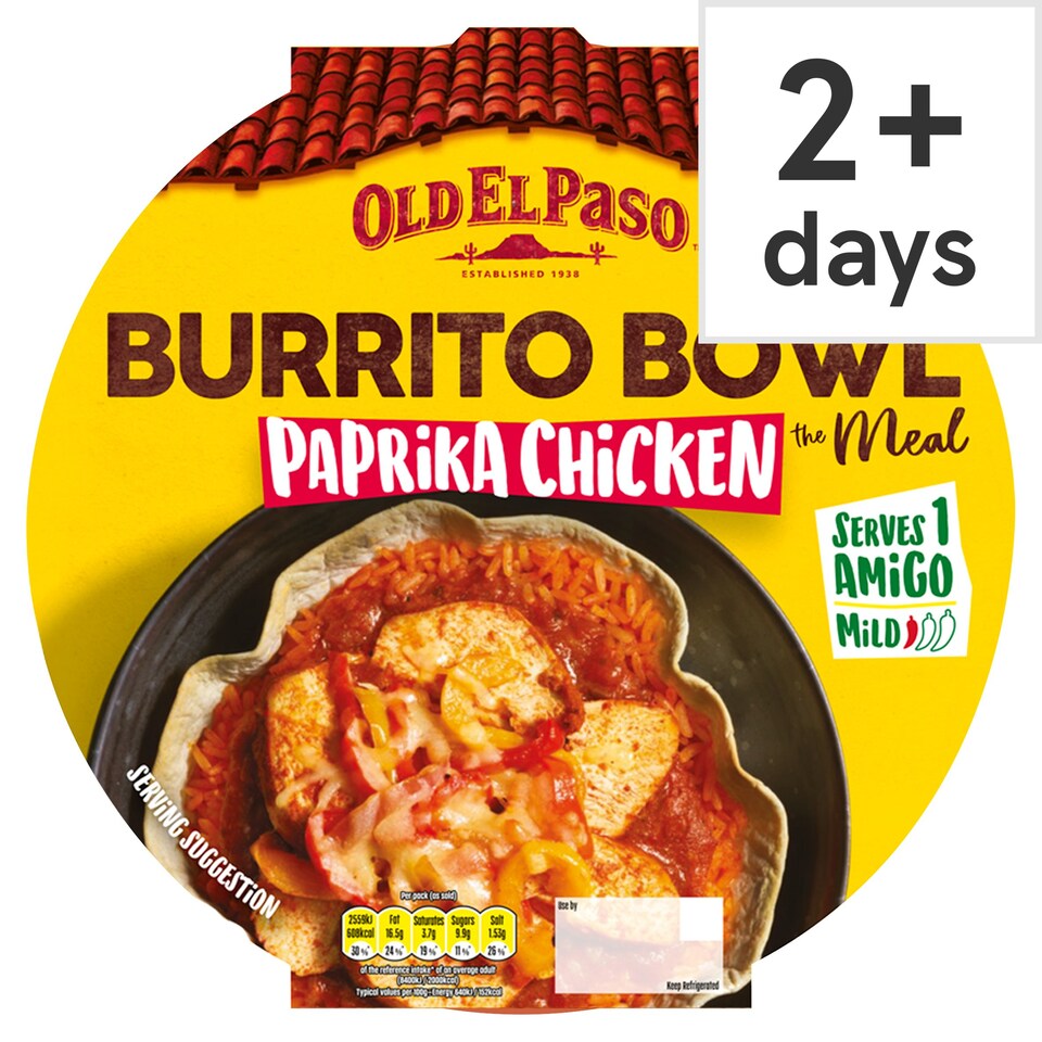 Old El Paso Paprika Chicken Burrito Bowl 400g Tesco Groceries