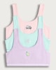 image 1 of F&F Girls 3-Pack Cotton Rich Printed Crop Tops in Multi