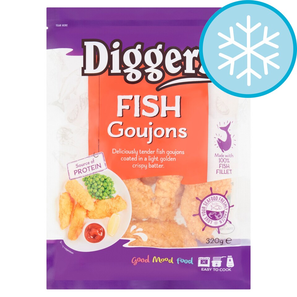 Diggers Crispy Fish Goujons 320G Tesco Groceries