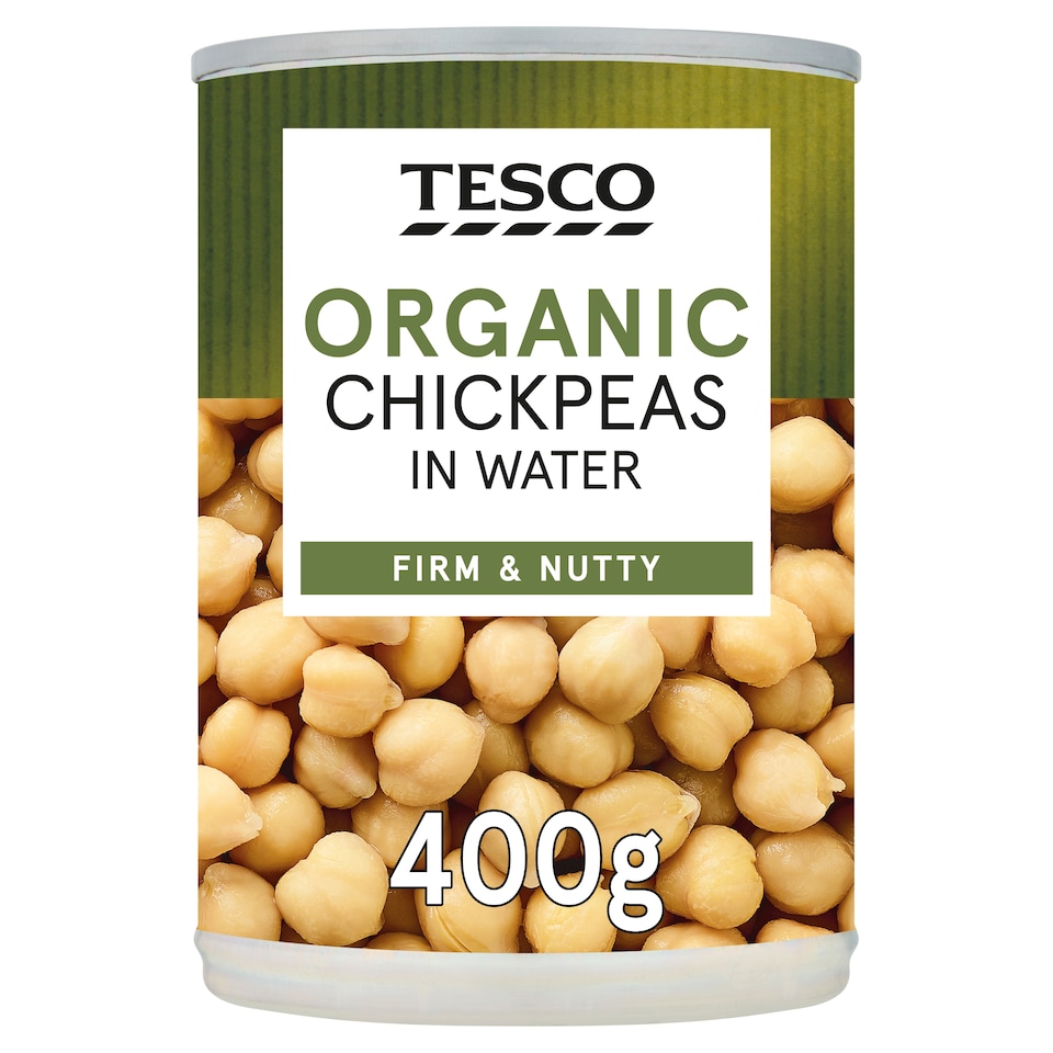 Tesco Organic Chickpeas In Water 400g