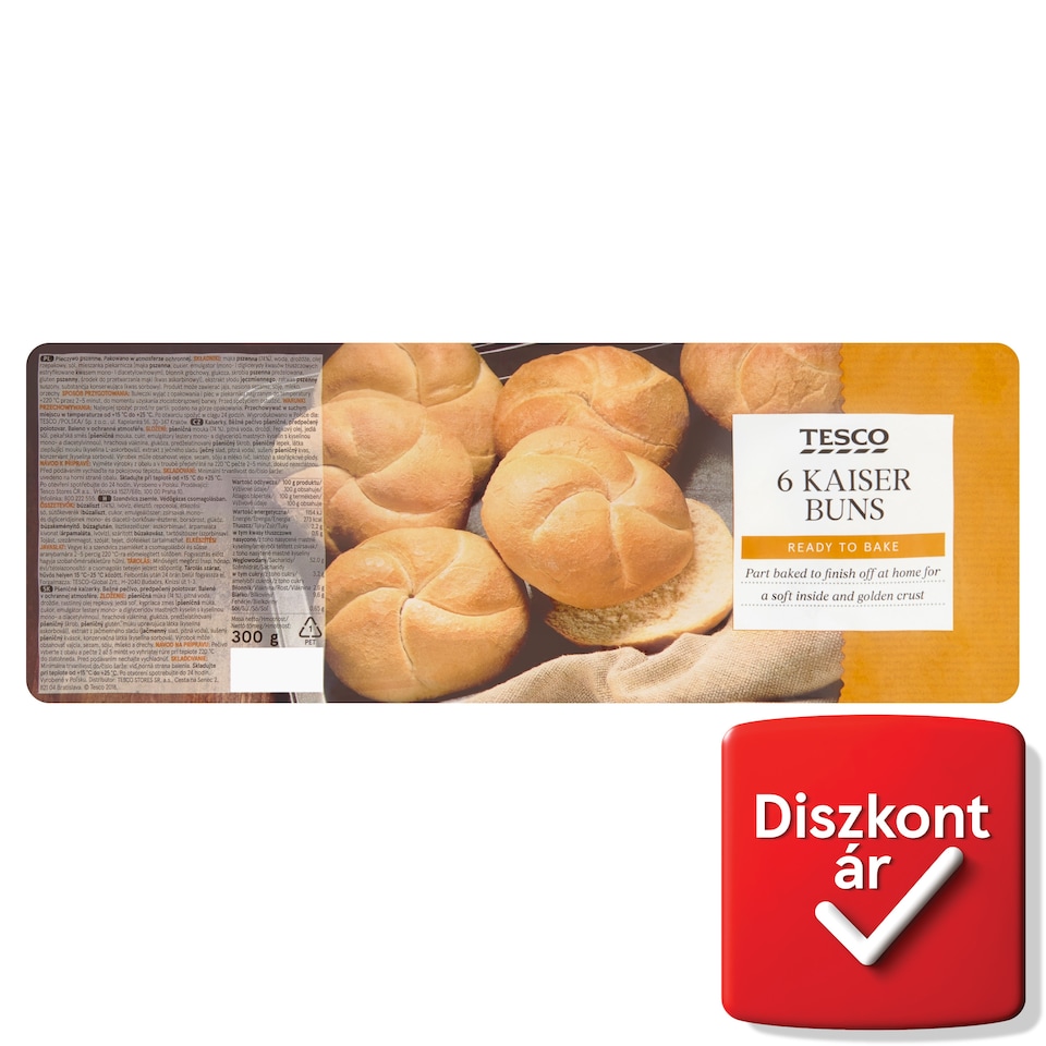 Tesco szendvics zsemle 6 db 300 g