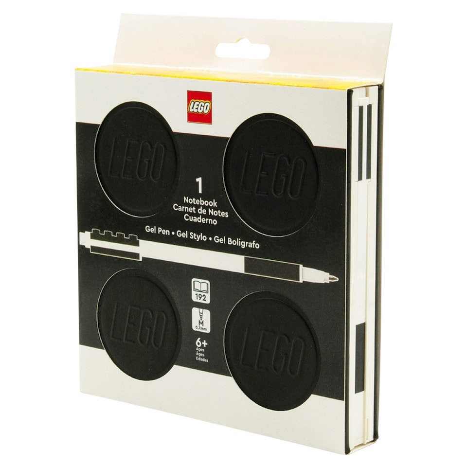 image 1 of LEGO Locking Notebook with Black Gel Pen in Box
