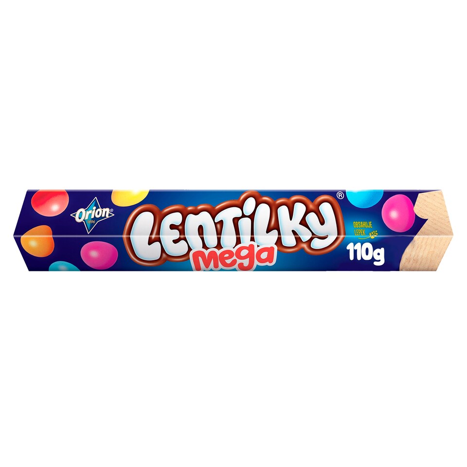 ORION LENTILKY MEGA Dragees from Milk Chocolate 110g