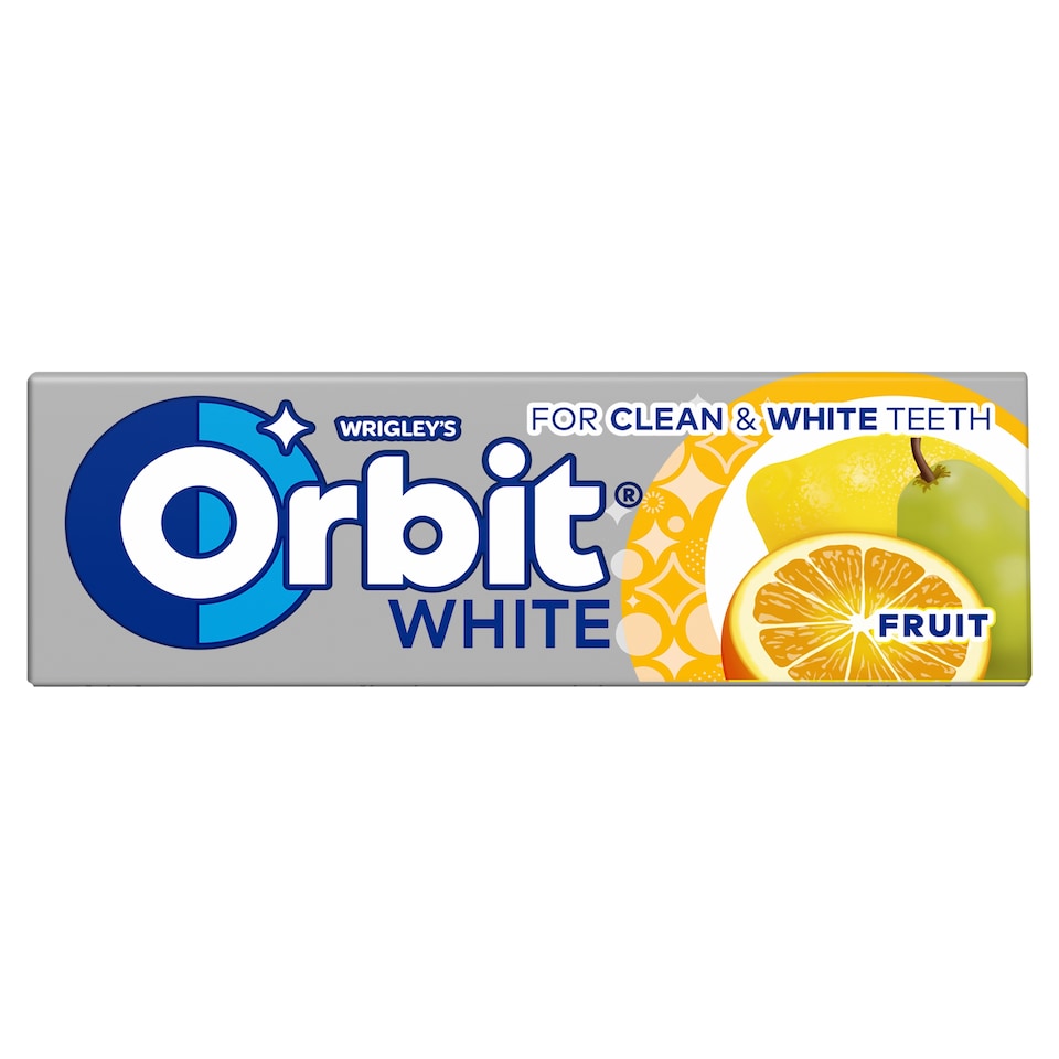 image 1 of Wrigley's Orbit White Chewing Gum Sugar Free Fruit 10 pcs 14 g