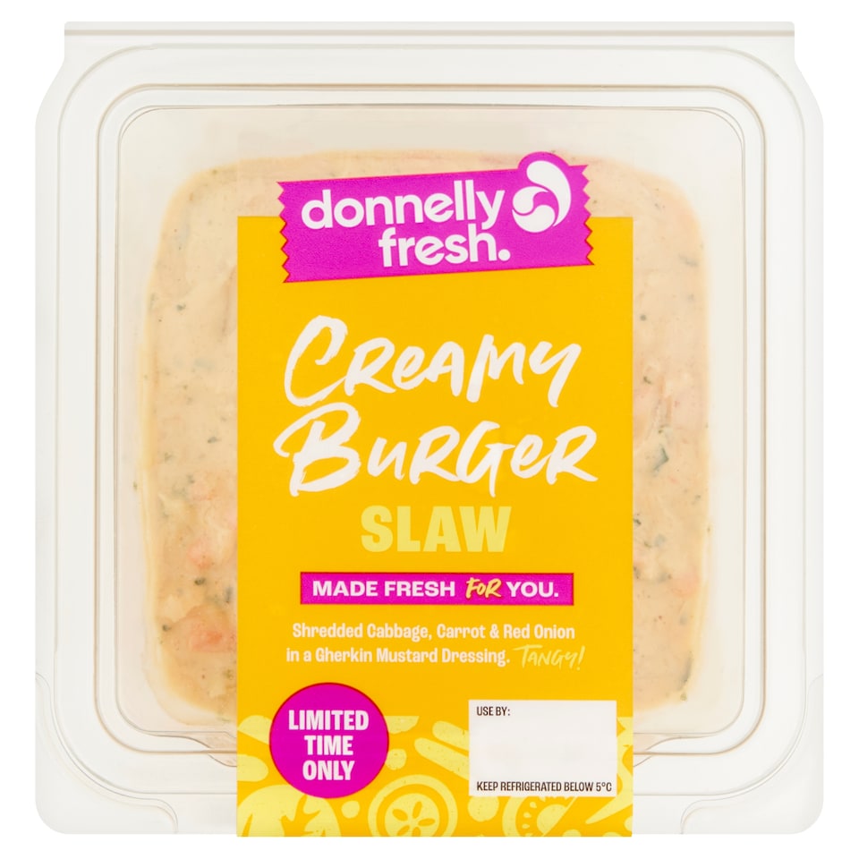 donnelly fresh burger slaw 250g