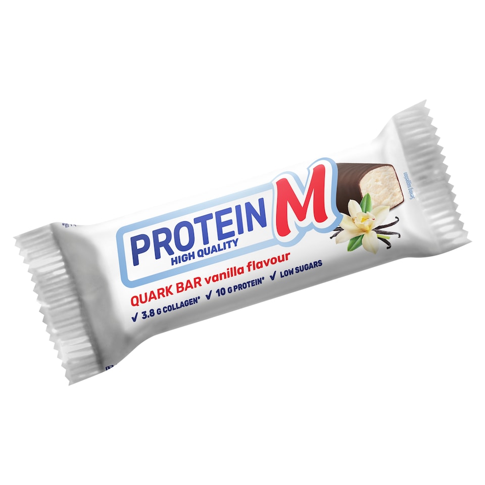 Protein M High Quality vanília ízű, mártott szelet túróval és kollagénnel 40 g