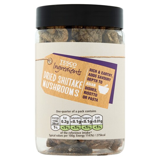 Tesco Dried Shiitake Mushrooms 40G
