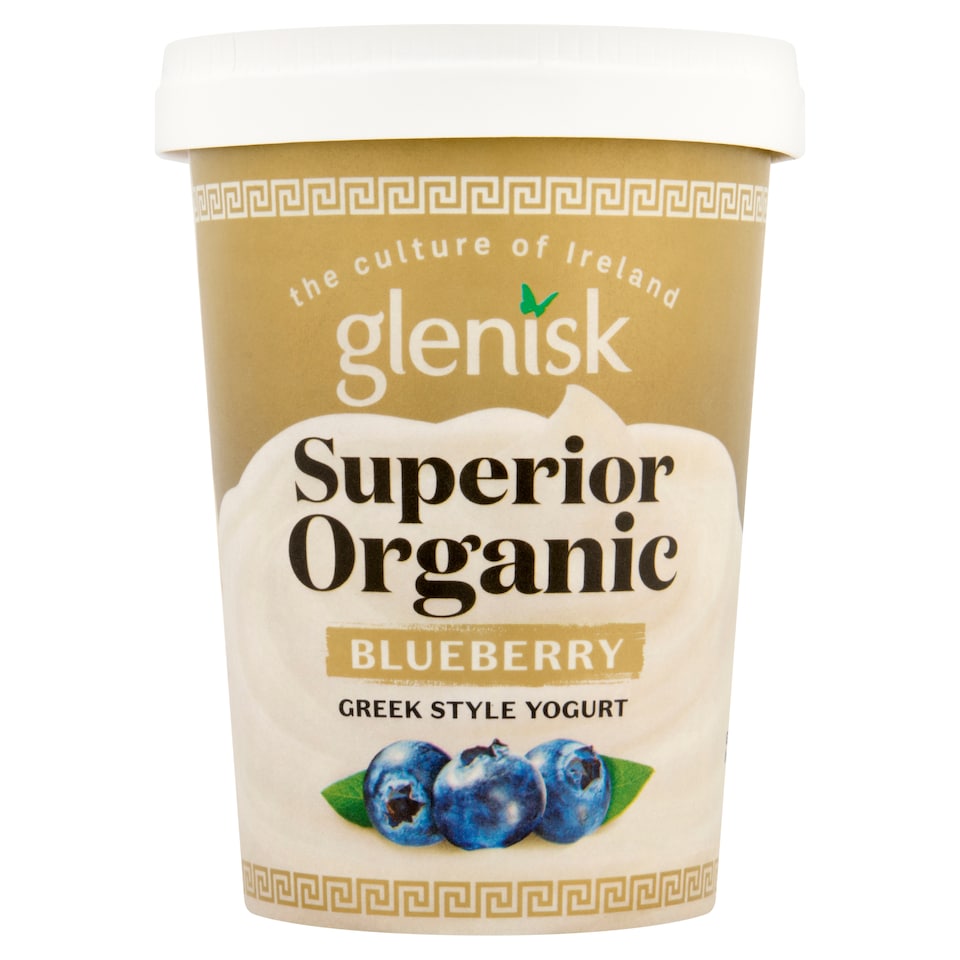 Glenisk Organic Greek Style Blueberry 450G