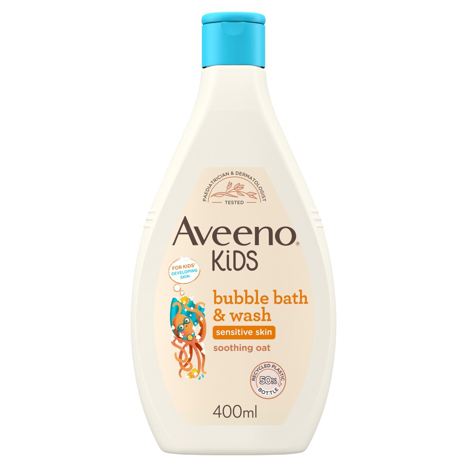 image 1 of Aveeno Kids Bubble Bath & Wash 400ml