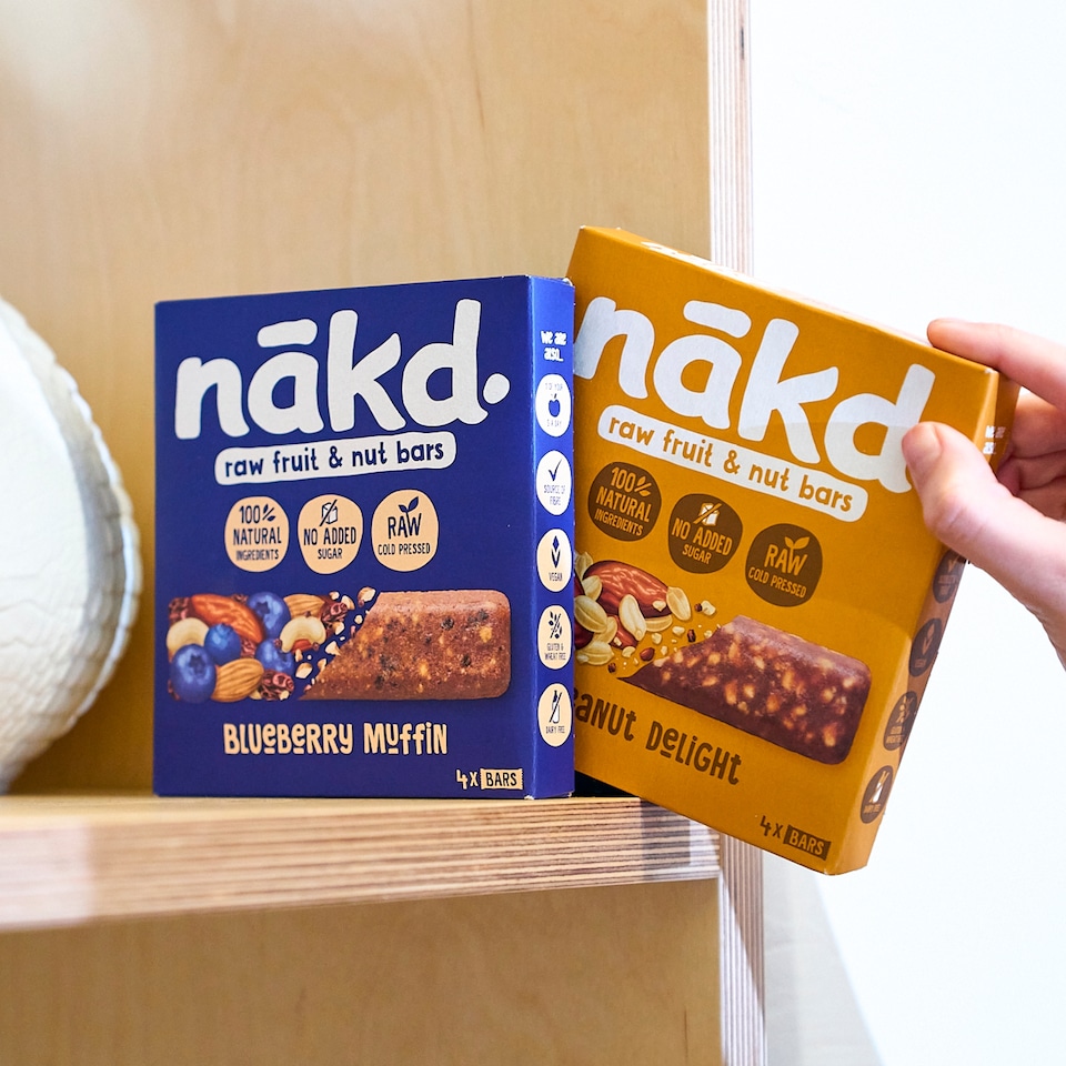 image 1 of Nakd Peanut Delight Fruit & Peanut Bars 4X35g