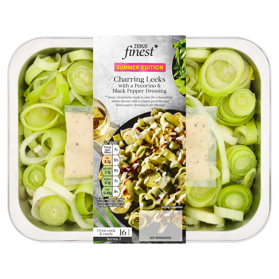 Finest Charring Leeks Pecorino Dressing 400g