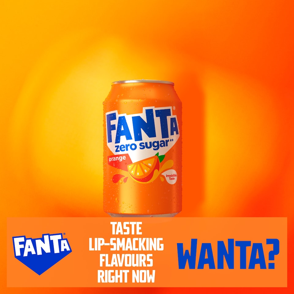 image 1 of Fanta Orange Zero 330ml