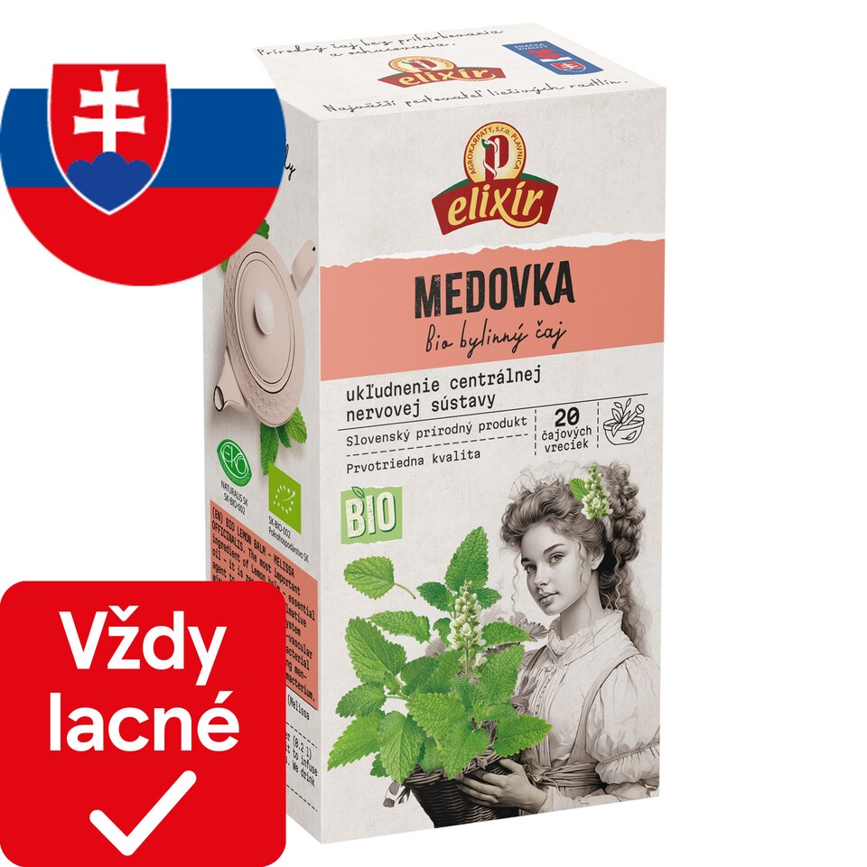 Elixír Organic Lemon Balm Herbal Tea 20 x 2 g (40 g)