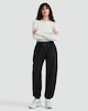 image 1 of F&F Active Waterproof Drawstring Trousers in Black
