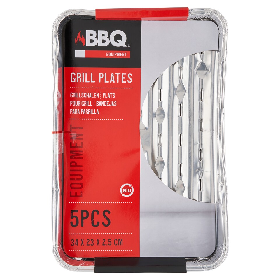 BBQ Grill Plates 34 x 23 x 2,5 cm 5 pcs