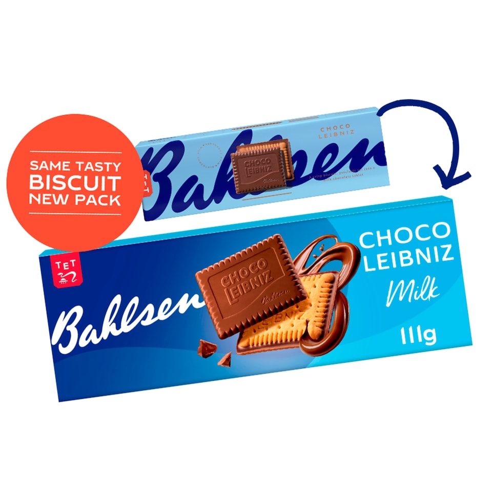 image 1 of Bahlsen Choco Leibniz Milk Chocolate Biscuits 111g