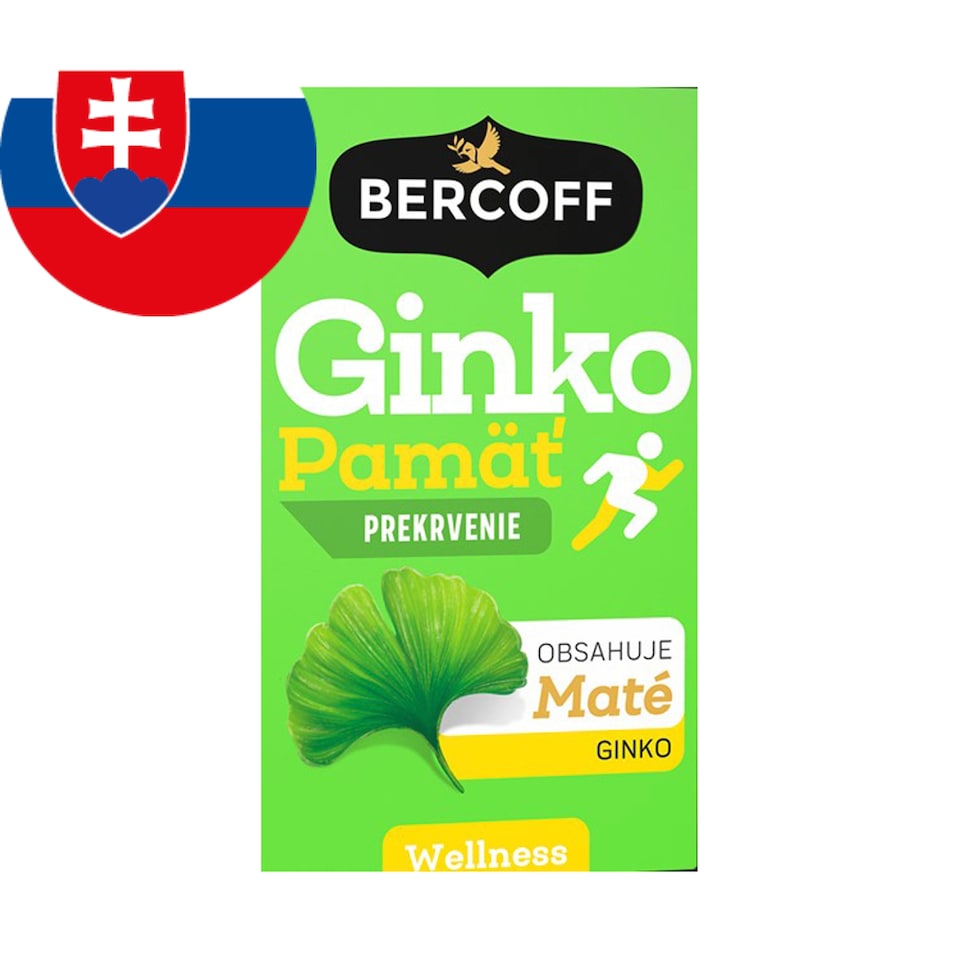 Bercoff Wellness Ginko pamäť a prekrvenie aromatizovaný bylinno-ovocný čaj 15 x 2 g (30 g)