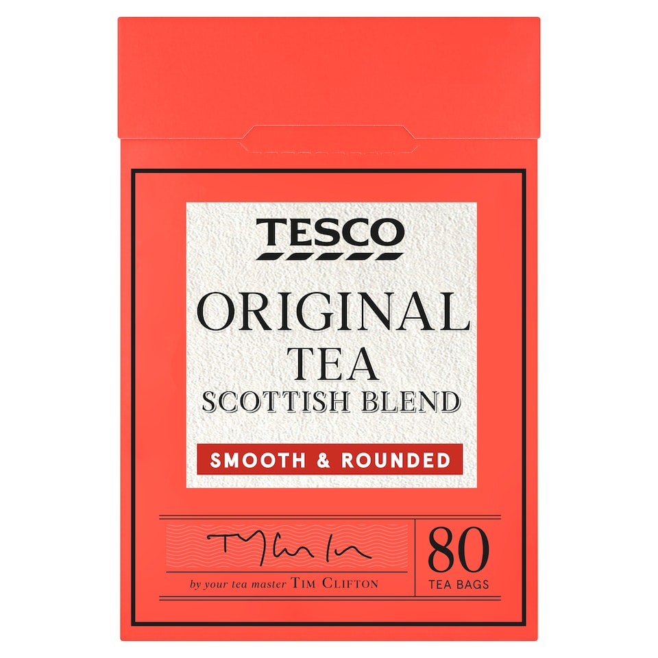 Tesco Original Tea Scottish Blend 80 Tea Bags 250g