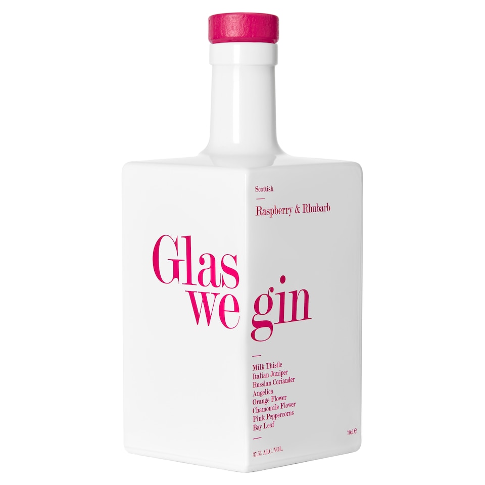 Glaswegin Raspberry & Rhubarb Gin 70Cl