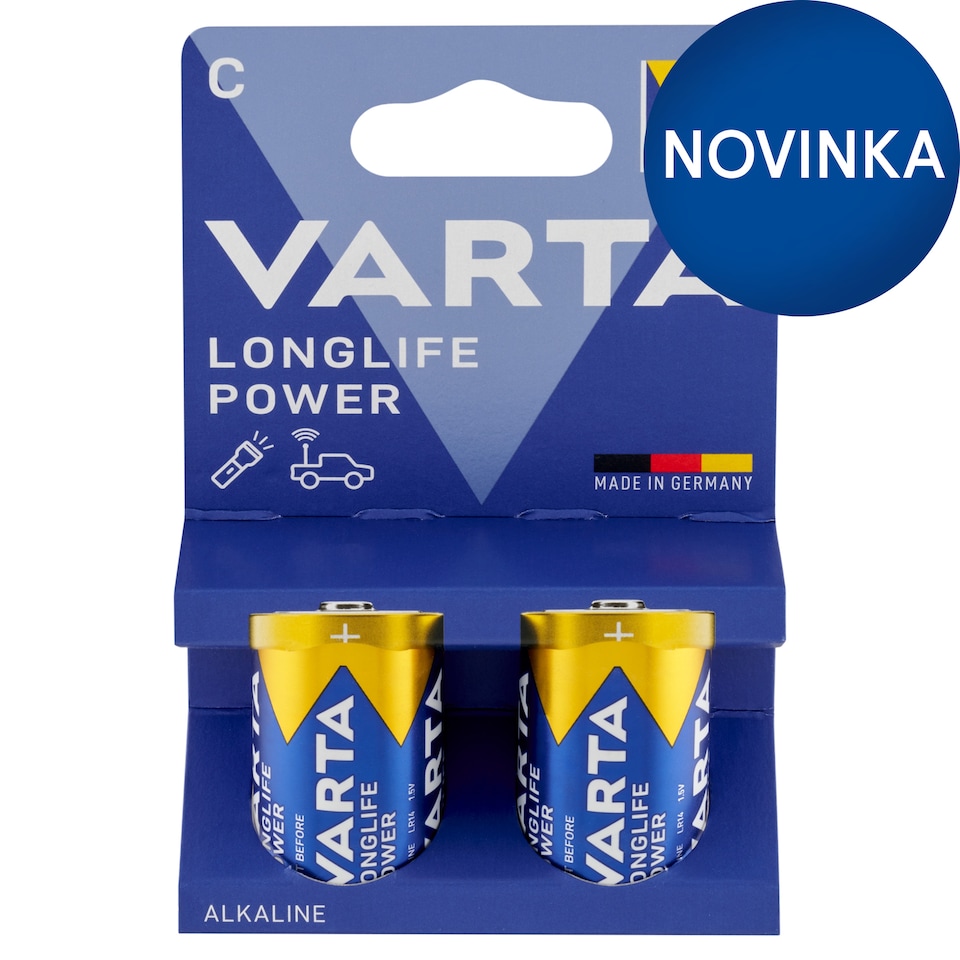 image 1 of VARTA Longlife Power C Alkaline Batteries 2 pcs