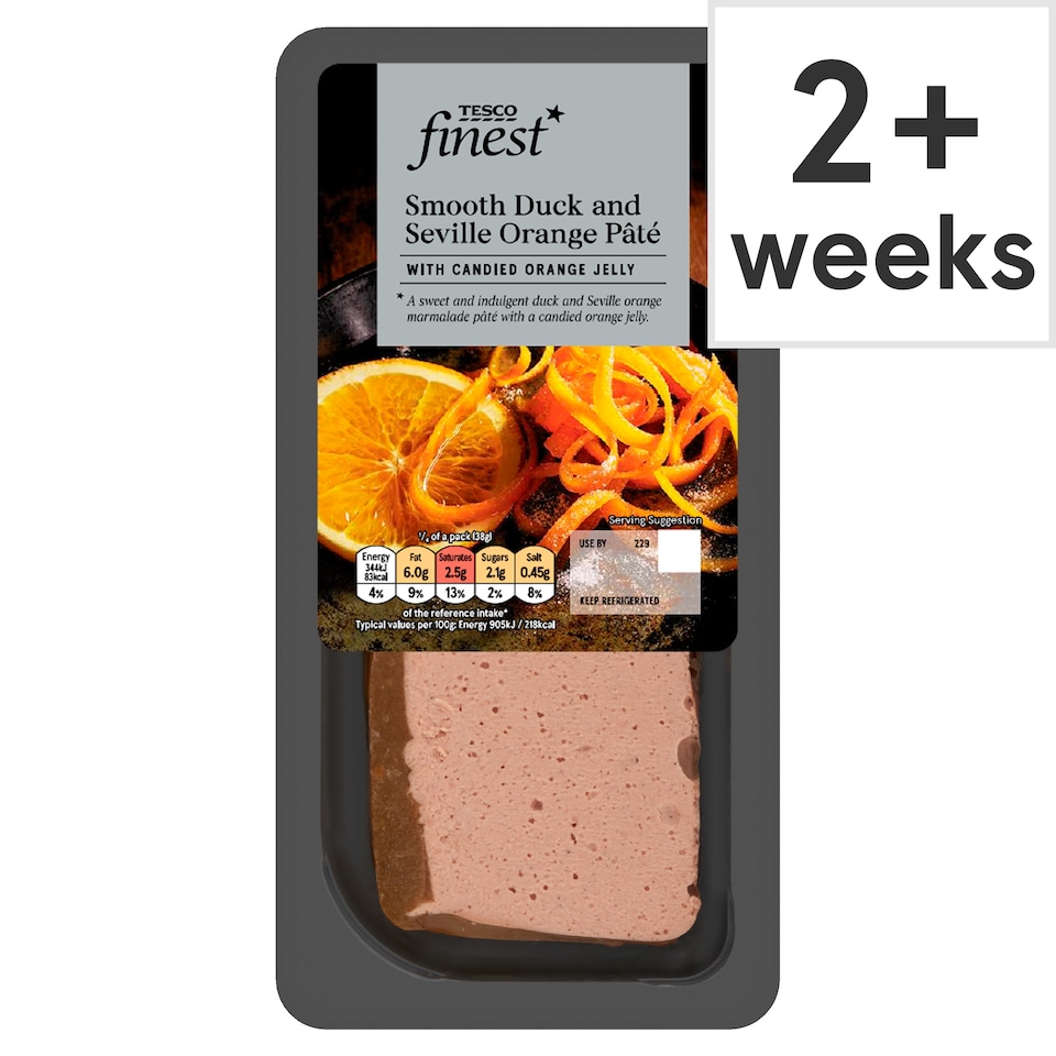 Tesco Finest Duck & Seville Orange Pate 150g