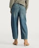 image 4 of The F&F Edit Barrel Leg Jeans in Blue