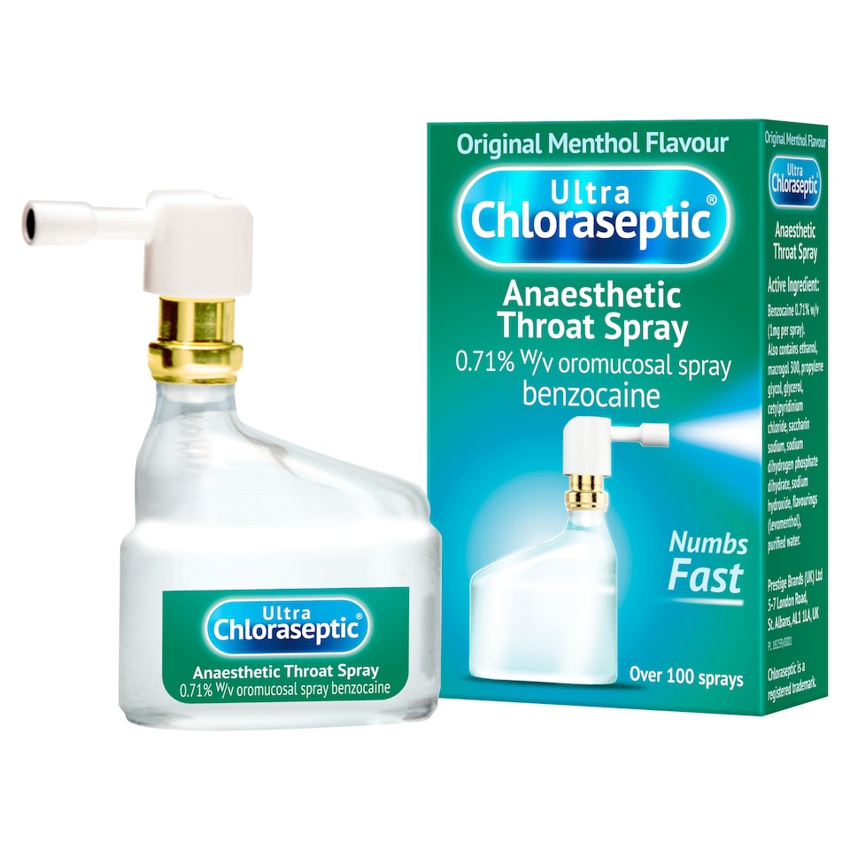 image 1 of Ultra Chloraseptic Anaesthetic Throat Spray - Original Menthol 15ml