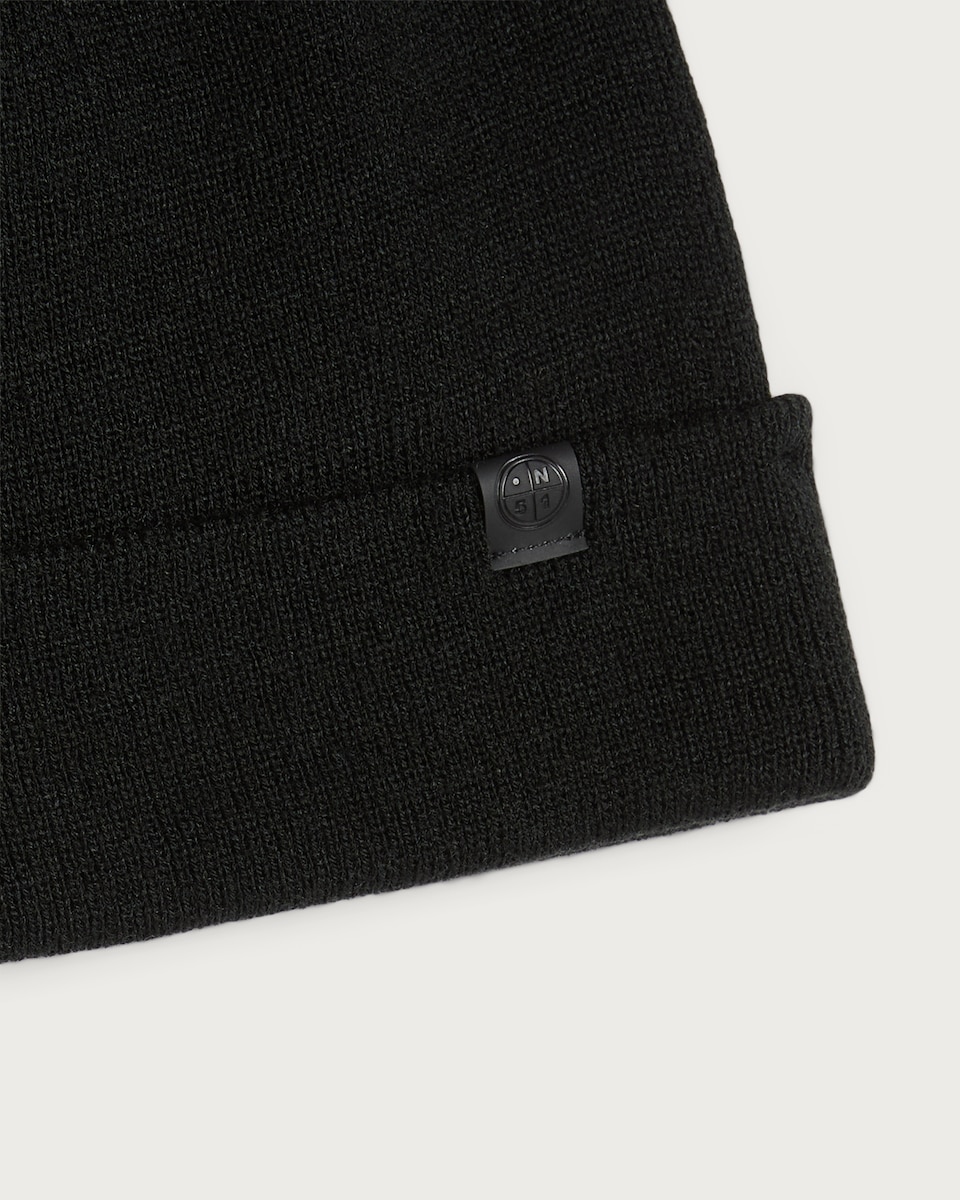 image 1 of F&F 2-Pack Ribbed Knit Beanie Hats in Multi