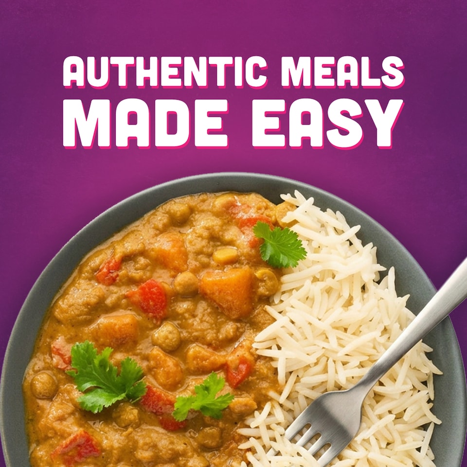 image 1 of Patak's Tikka Masala Curry & Rice Ready Meal Kit 250g