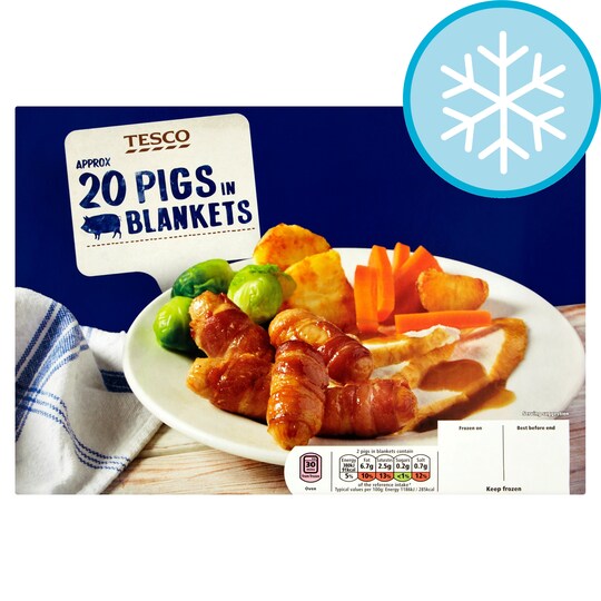 Tesco 20 Pigs in Blankets 400G Tesco Groceries