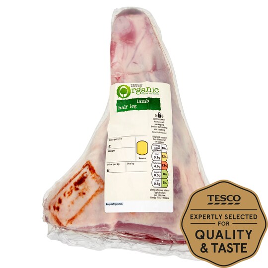 image 1 of Tesco Organic British Lamb Half Leg Joint