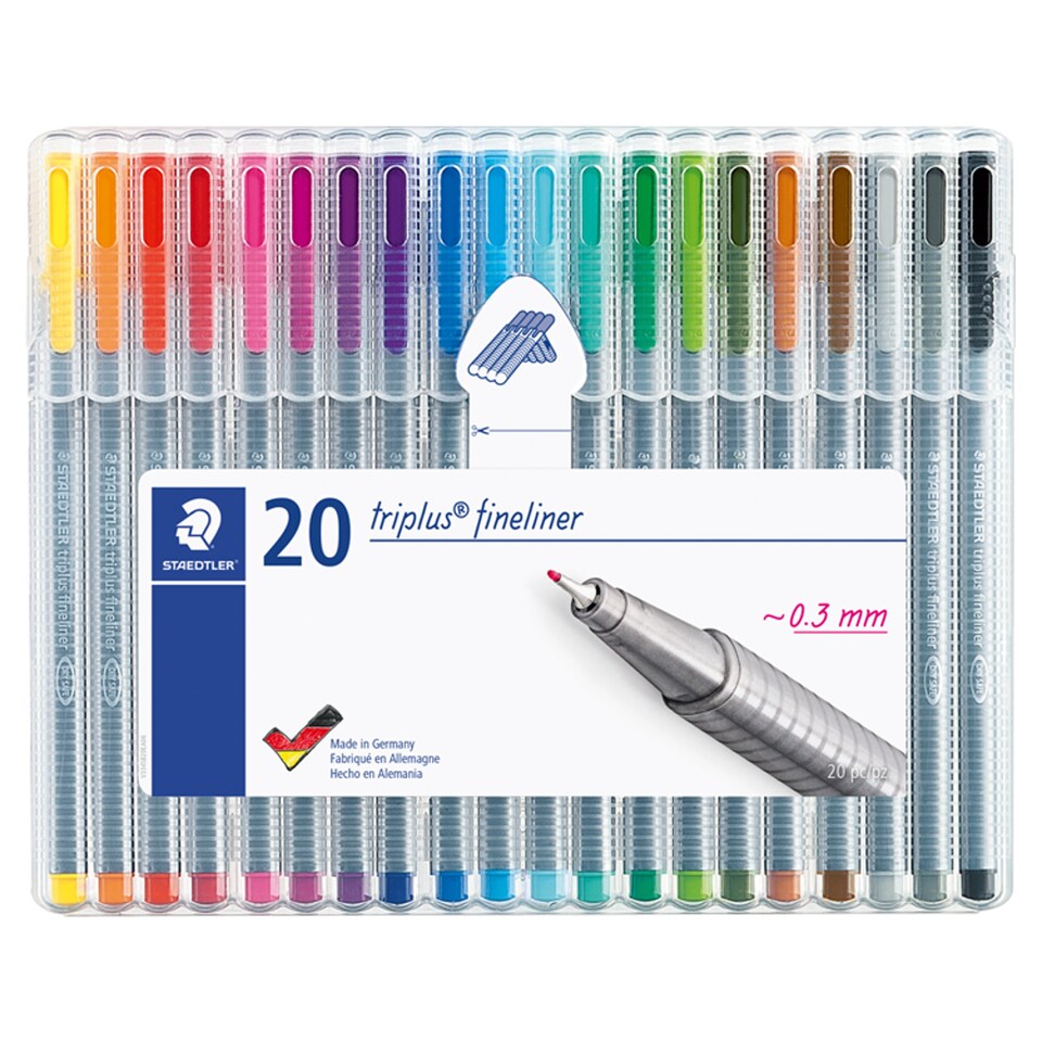 Staedtlertriplus Fineliners Asstd 20 Pack