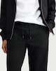 image 3 of F&F Active EVERYHOUR Cotton Rich Open Hem Joggers in Black