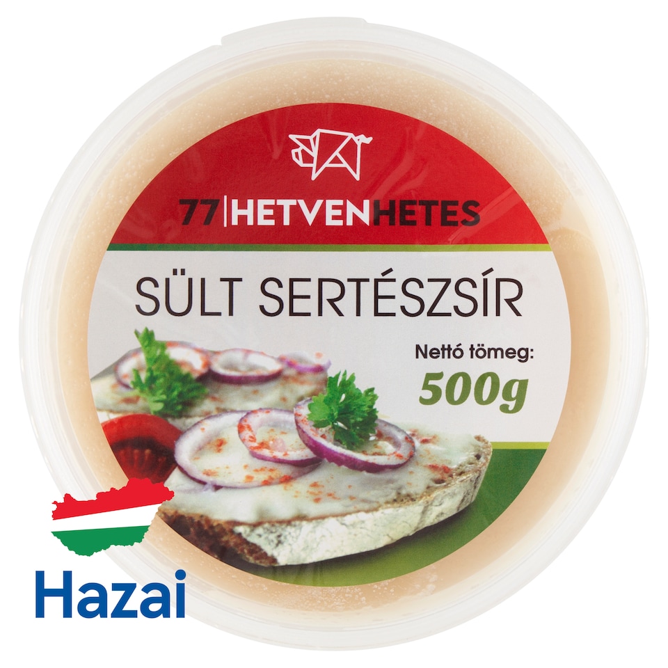 Hetvenhetes sült sertészsír 500 g