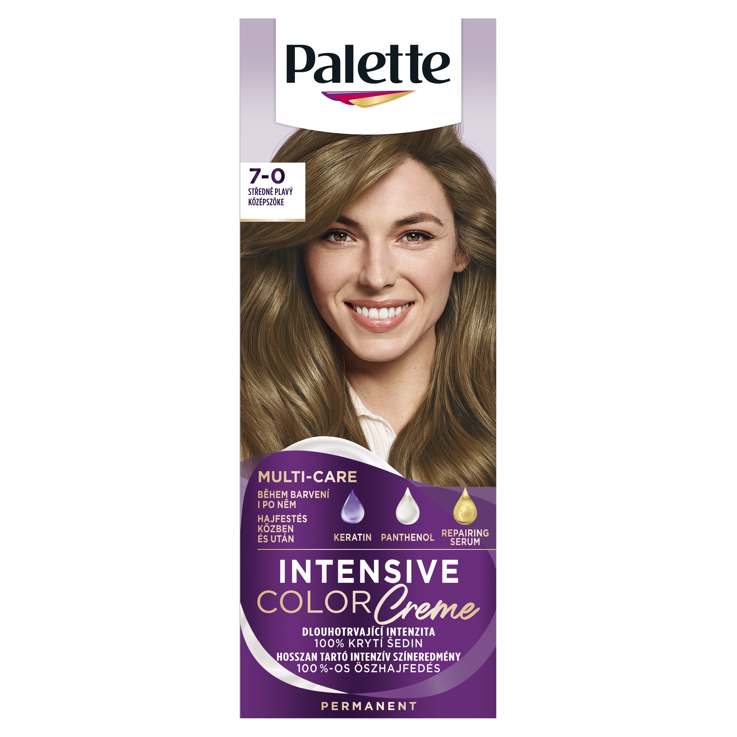 Palette Intensive Color Creme farba na vlasy Stredneplavý 7-0 - Tesco ...