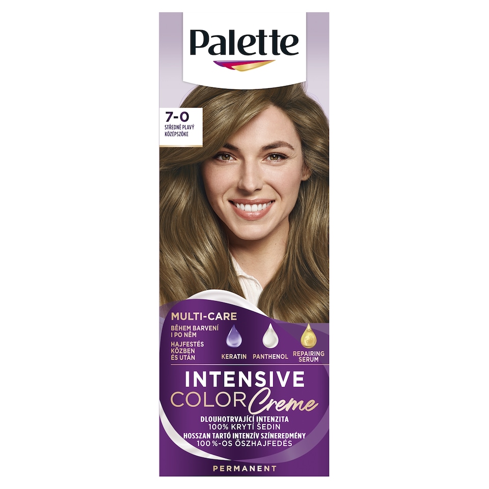 obrázok 1 z Palette Intensive Color Creme farba na vlasy Stredneplavý 7-0