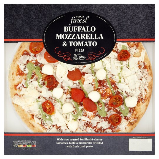 Tesco Finest* Wood Firedbuffalo Margherita Pizza 411G Tesco Groceries