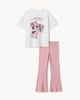 image 1 of K-Pop Demon Hunters 2-Piece Cotton Rich Set in Multi Pink