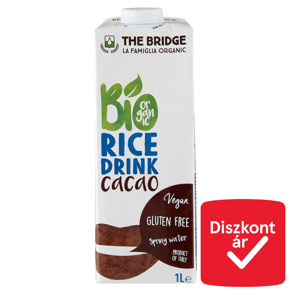The Bridge Organic UHT Gluten-Free Rice Drink with Cocoa 1 l
