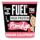 image 1 of FUEL10K Banana & Raspberry Protein Porridge Oat Cereal Pot 70g