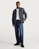 image 2 of F&F Cotton Rich Relaxed Straight Leg Jeans in Navy