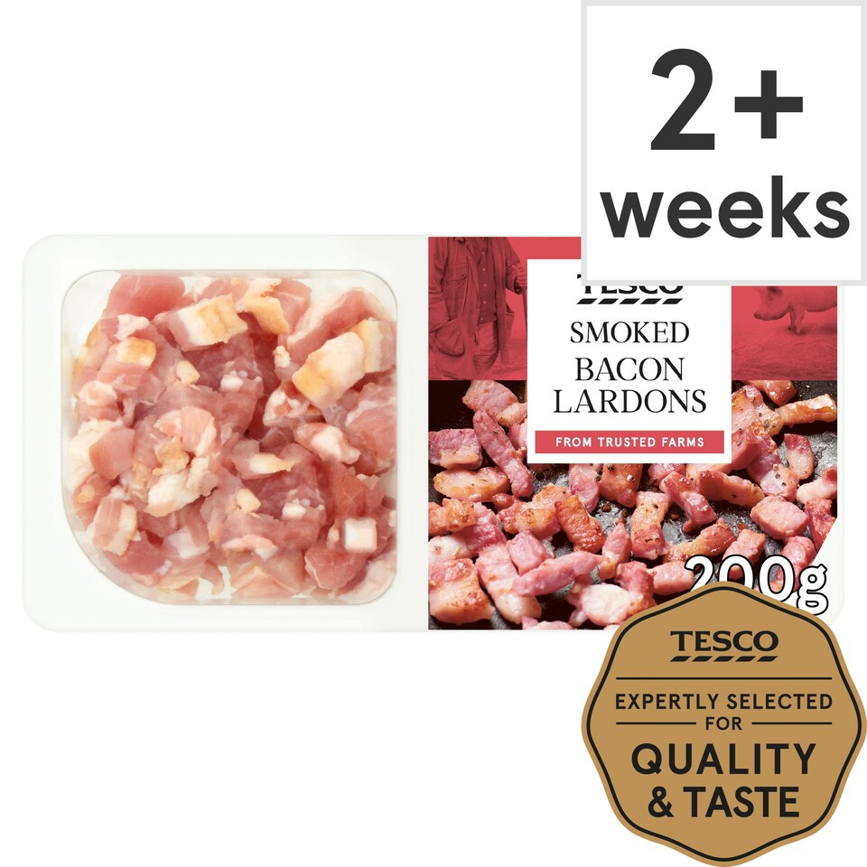 Tesco Smoked Bacon Lardons 200G Tesco Groceries