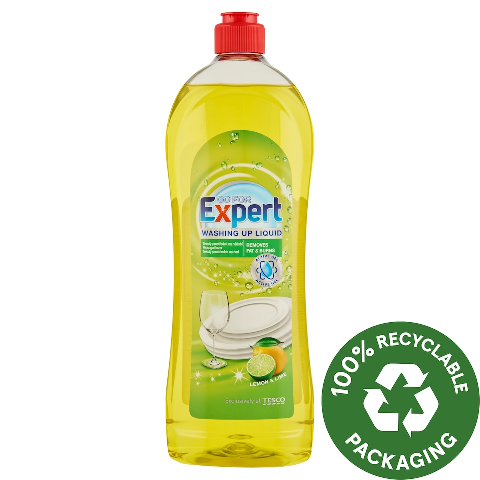 Go for Expert Lemon & Lime Washing Up Liquid 900 ml