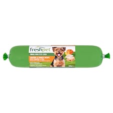 Freshpet Small Dog Chicken & Turkey Recipe with Pumpkin & Peas Roll 400g