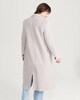 image 3 of The F&F Edit Formal Double Breasted Longline Coat in Neutral